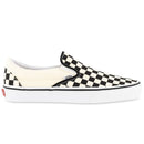 VANS CLASSIC SLIP-ON BLACK & WHITE CHECKERBOARD /  WHITE 【 バンズ クラシック スリッポン ブラック ホワイト チェッカーボード ホワイト スケート シューズ 】