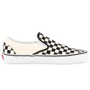 VANS CLASSIC SLIP-ON BLACK & WHITE CHECKERBOARD /  WHITE 【 バンズ クラシック スリッポン ブラック ホワイト チェッカーボード ホワイト スケート シューズ 】